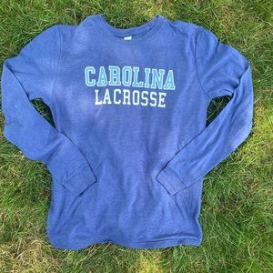 NEW Carolina Lacrosse Tri-blend Long sleeve shirt